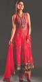 BW6989 Red Chiffon Anarkali Style
