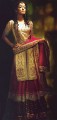 BW6865 Light Vanilla  & Alizarin Banarsi Gharara