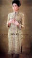 EW6622 Dark Champagne Broche Chiffon Long Kameez 