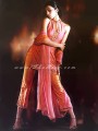 PW8854 Dark Apricot Crepe Silk Short Kameez