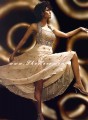 AK6930 Offwhite Crinkle Chiffon Anarkali Style