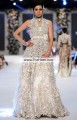 SC6682 White Smoke Off White Net Crinkle Chiffon Lehenga