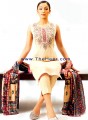 PW7631 Off White Chiffon Shalwar Kameez