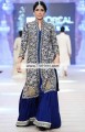 BW6169 Oxford Blue Raw Silk Crinkle Chiffon Sharara