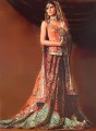 BW7787 Coral & Tuscan Red Lehenga