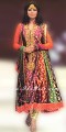 AK7459 Fern Green Crinkle Chiffon Anarkali Style