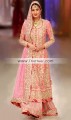 BW6064 Light Coral Pink Sherbert Banarasi Jamawar and Raw Silk Sharara