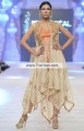 PW6079 Antique White Outrageous Orange Dark Salmon Banarasi Jamawar Raw Silk Crinkle Chiffon Party Dress