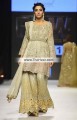 BW6622 Light Yellow Light Salmon Mode Beige Crinkle Chiffon Embroidered Chiffon Sharara