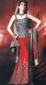 BW8502 Sapphire Deep Red Mermaid Lehenga