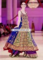  BW7543  Navy Blue Purple Crinkle Chiffon Anarkali Sharara