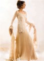 BW273 Ivory Chiffon Lehenga