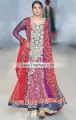MX7948 Pansy Purple Red Eggshell Crinkle Chiffon Raw Silk Maxi Sharara