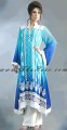 AK7540 Sky Yale BlueCrinkle Chiffon Anarkali Style