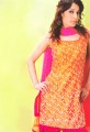  PW491 Orange and Pink Party Wear