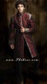 SW499 Seal Brown Jamawar Sherwani