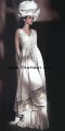 AK6736 OffWhite Crincle Chiffon Anarkali Style