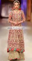 BW6065 Dark Burgundy, Vanilla Banarasi Jamawar Crinkle Chiffon Sharara