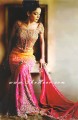 BW460 Orange & Hot Pink Mermaid Lehenga