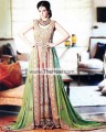 BW7846 Pale Gold Olive Drab & Olive Crinkle Chiffon Sharara