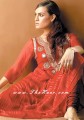 AK7956 Poppy & Brick Red Anarkali Style