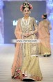 BW7229 Dark Beige Buff Raw Silk Banarasi Crinkle Chiffon Lehenga