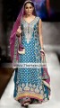 BW6152 Cerulean Green Banarasi Jamawar Sharara