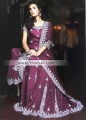 BW6278 Palatinate Purple Crinkle Chiffon Sharara