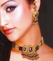EJ764 Red Gemstones Evening Jewellery