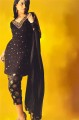 PW159 Black Chiffon  Party Wear