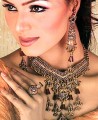 JW089 Mocca Gemstones Zircons Necklace Party Jewellery