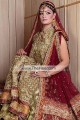 BW5502 Rosewood Field Drab Banarasi Crinkle Chiffon Sharara