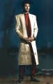 SW778 Off White Jamawar Sherwani