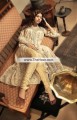 PW7298 Off White Blond Crinkle Chiffon Banarasi Jamawar Party Dress