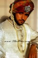 SW511 Off White Jamawar Sherwani