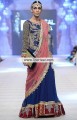 BW6066 Midnight Blue Burgundy Candy Pink Raw Silk Crinkle Chiffon Lehenga
