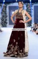 SC6663 White Seal Brown Bulgarian Rose Self Print Jamawar Banarasi Jamawar Velvet Crinkle Chiffon Lehenga