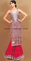 PW6908 Amaranth Crepe Silk Shirt Long Kameez