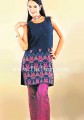 PW022 Sapphire Crepe Silk Shalwar Kameez