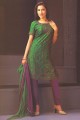 PW785 Green Purple Party Wear