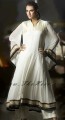 AK7530 Offwhite Crinkle Chiffon Anarkali Style