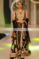 BW5412 Bistre Desert Black Crinkle Chiffon Raw Silk Sharara