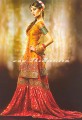 BW7991 Orange Red And Green Gharara