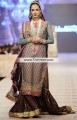 BW7224 Teal Dark Indigo Banarasi Jamawar Gharara