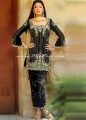 EW057 Black & Golden Evening Wear
