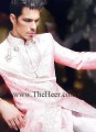 SW425 Dark Pink Raw Silk Sherwani
