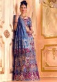 BW86 Maroon & Blue Lehenga