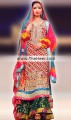 BW6119 Boston University Red Jungle Green Banarasi Jamawar Crinkle Chiffon Sharara