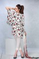 GAW-White 3 Pc Soya S Silk Stiched Suit