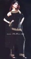 PW8530 Black Raw Silk Short Kameez